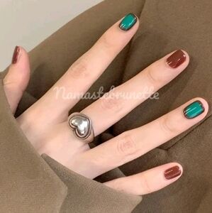 2/$16 Boho Brown Green Press On Nails